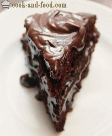 Šokoladinis pyragas - paprastas ir skanus, pavienių fotoretsept.