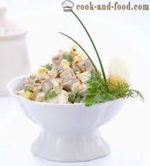 Salotos: klasikinis receptas, istorija, sudėtis, Olivier, Maisto gaminimas, salotų ingredientai.