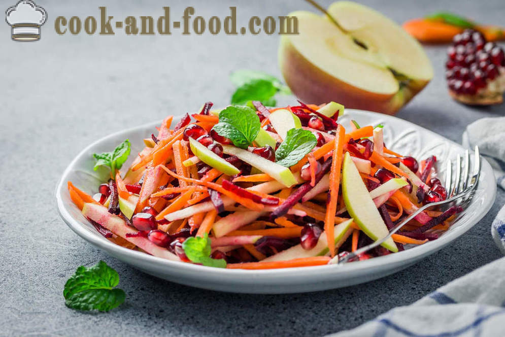 Vitaminas-turtingas maistas: 5 salotų receptai iš burokėlių ir morkų - video receptai namuose