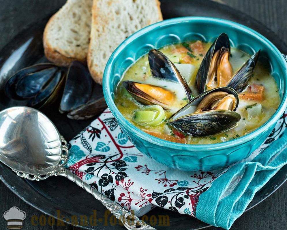 Trys skanus sriuba receptas jūros gėrybės